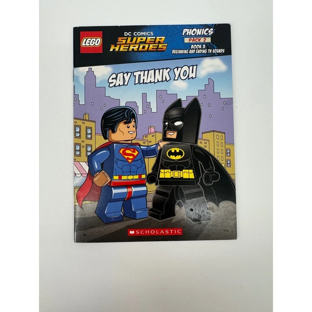 LEGO DC Comics Super Heroes Phonics Pack 2 Scholastic Readers Workbooks Set of 6
